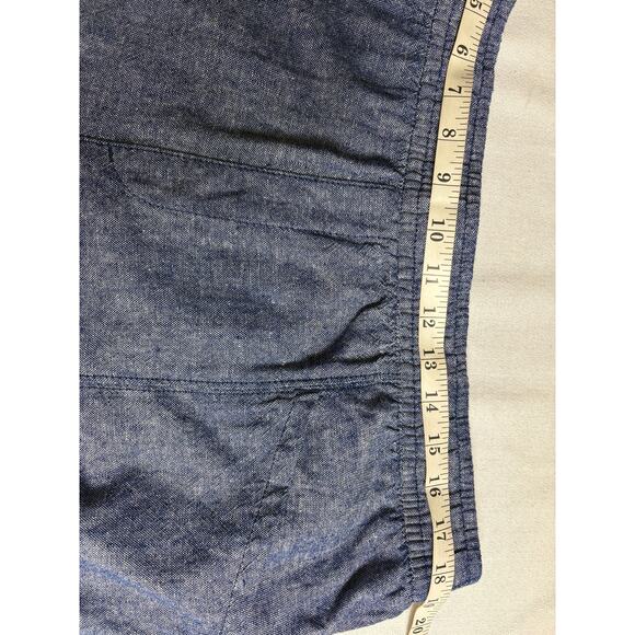 Old Navy Women's Blue Linen Blend Pants Size XL Lightweight Pull On - Picture 6 of 11